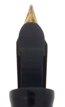 CIRCA 1936 WATERMAN INK VUE EMERALD RAY RED KEYHOLE FLEX NIB FOUNTAIN PEN RESTORED OFFERED BY ANTIQUE DIGGER