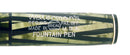 CIRCA 1936 WATERMAN INK VUE EMERALD RAY RED KEYHOLE FLEX NIB FOUNTAIN PEN RESTORED OFFERED BY ANTIQUE DIGGER
