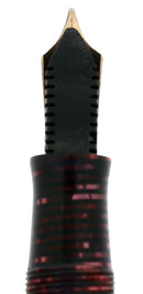 1937 PARKER VACUMATIC SENIOR BURGUNDY PEARL FOUNTAIN PEN & PENCIL RESTORED SCARCE OFFERED BY ANTIQUE DIGGER