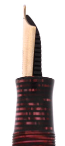 1937 PARKER VACUMATIC SENIOR BURGUNDY PEARL FOUNTAIN PEN & PENCIL RESTORED SCARCE OFFERED BY ANTIQUE DIGGER