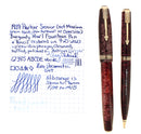 1937 PARKER VACUMATIC SENIOR BURGUNDY PEARL FOUNTAIN PEN & PENCIL RESTORED SCARCE OFFERED BY ANTIQUE DIGGER