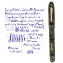 C1938 CONKLIN ALL AMERICAN REPTILIAN FOLIAGE RED VEIN FOUNTAIN PEN RESTORED OFFERED BY ANTIQUE DIGGER