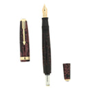 1938 PARKER VACUMATIC DOUBLE JEWEL BURGUNDY PEARL MAJOR FOUNTAIN PEN RESTORED OFFERED BY ANTIQUE DIGGER