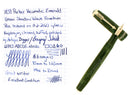 1938 PARKER VACUMATIC GREEN PEARL SHADOW WAVE DOUBLE JEWEL FOUNTAIN PEN RESTORED OFFERED BY ANTIQUE DIGGER