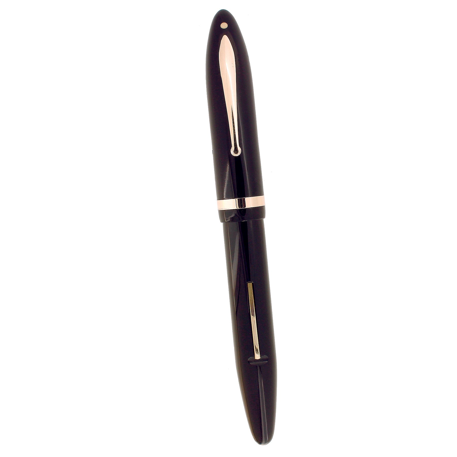 C1938 SHEAFFER JET BLACK OVERSIZE BALANCE FOUNTAIN PEN RESTORED