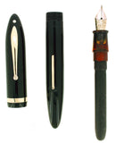 CIRCA 1938 SHEAFFER JET BLACK OVERSIZE BALANCE FOUNTAIN PEN RESTORED OFFERED BY ANTIQUE DIGGER