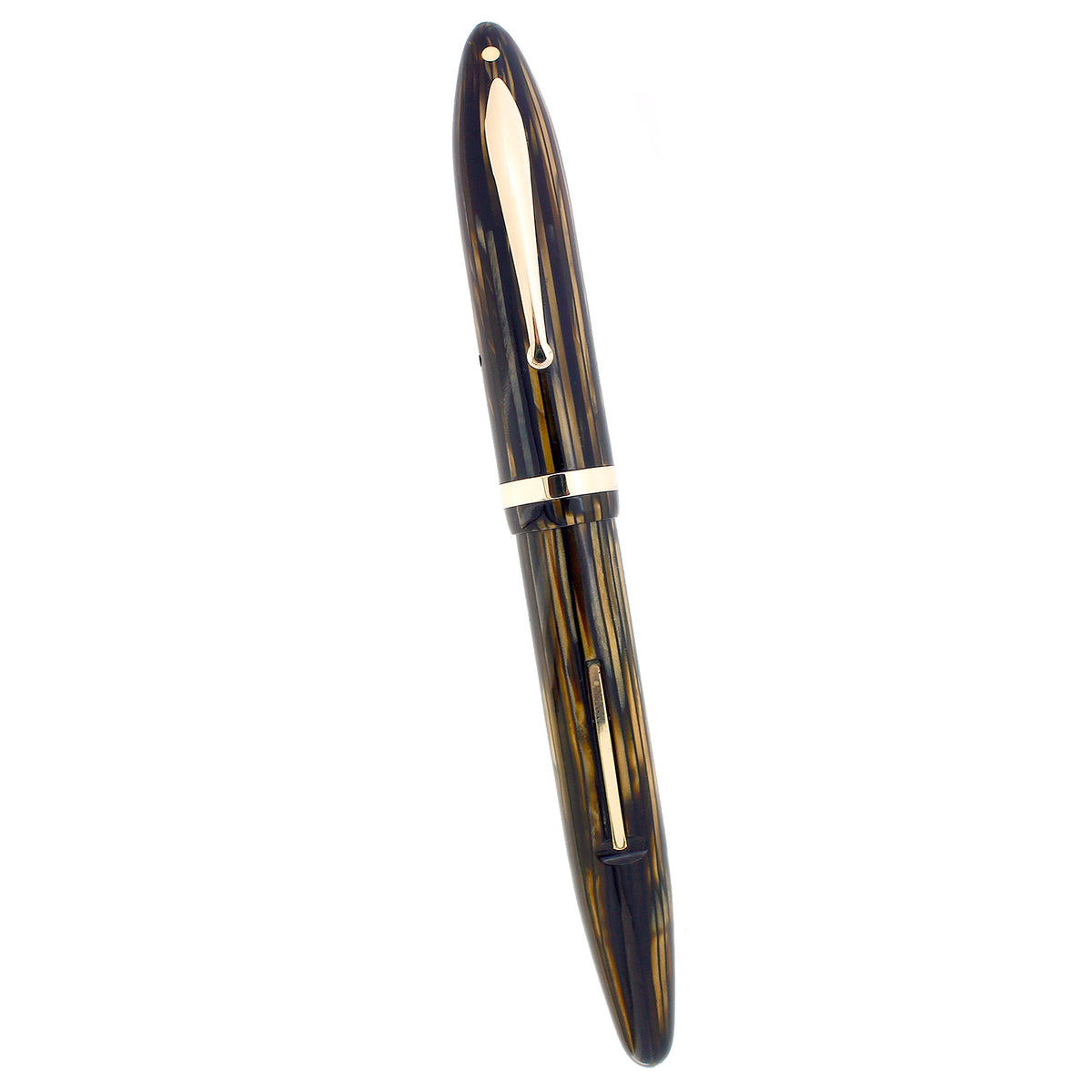 CIRCA 1938 SHEAFFER OVERSIZED BALANCE GOLDEN BROWN FOUNTAIN PEN RESTOR