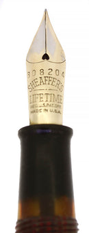 CIRCA 1938 SHEAFFER ROSE GLOW BALANCE FOUNTAIN PEN RESTORED OFFERED BY ANTIQUE DIGGER