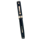C1928 WAHL EVERSHARP JET BLACK OVERSIZE DECO BAND FOUNTAIN PEN RESTORED OFFERED BY ANTIQUE DIGGER