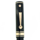 C1928 WAHL EVERSHARP JET BLACK OVERSIZE DECO BAND FOUNTAIN PEN RESTORED OFFERED BY ANTIQUE DIGGER