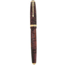 1939 PARKER VACUMATIC BURGUNDY PEARL LONG MAJOR DOUBLE JEWEL FOUNTAIN PEN RESTORED OFFERED BY ANTIQUE DIGGER