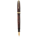 1939 PARKER VACUMATIC BURGUNDY PEARL LONG MAJOR DOUBLE JEWEL FOUNTAIN PEN RESTORED OFFERED BY ANTIQUE DIGGER