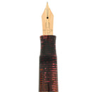 1939 PARKER VACUMATIC BURGUNDY PEARL LONG MAJOR DOUBLE JEWEL FOUNTAIN PEN RESTORED OFFERED BY ANTIQUE DIGGER