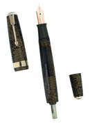 1939 PARKER SENIOR MAXIMA GOLDEN PEARL VACUMATIC DOUBLE JEWEL FOUNTAIN PEN RESTORED OFFERED BY ANTIQUE DIGGER