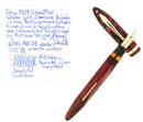 CIRCA 1939 SHEAFFER OVERSIZED CARMINE BALANCE FOUNTAIN PEN RESTORED OFFERED BY ANTIQUE DIGGER