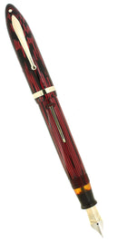 CIRCA 1939 SHEAFFER OVERSIZED CARMINE BALANCE FOUNTAIN PEN RESTORED OFFERED BY ANTIQUE DIGGER