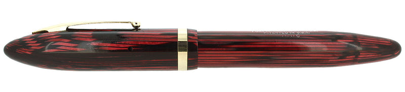 CIRCA 1939 SHEAFFER OVERSIZED CARMINE BALANCE FOUNTAIN PEN RESTORED OFFERED BY ANTIQUE DIGGER