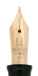 1940 PARKER VACUMATIC AZURE PEARL DOUBLE JEWEL MAJOR FOUNTAIN PEN RESTORED OFFERED BY ANTIQUE DIGGER