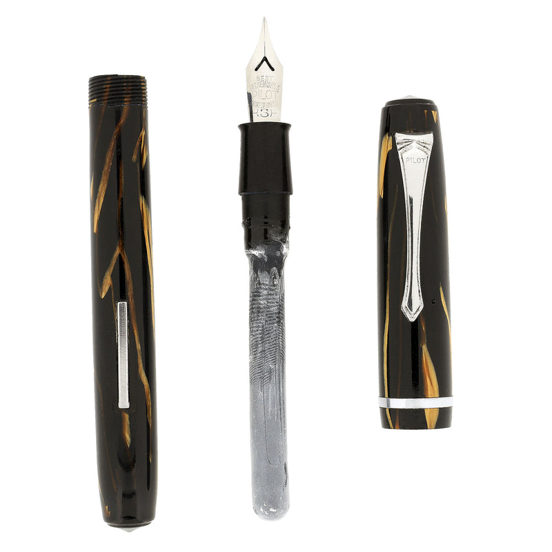 CIRCA 1938 JAPAN NAMKI PILOT R-TYPE LEVER FILLER CELLULOID FOUNTAIN PE