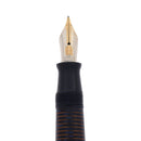 1941 PARKER VACUMATIC DOUBLE JEWEL AZURE PEARL 14K FLEX NIB 2.03MM FOUNTAIN PEN RESTORED OFFERED BY ANTIQUE DIGGER