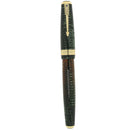 1941 PARKER VACUMATIC SENIOR MAXIMA EMERALD PEARL DOUBLE JEWEL FOUNTAIN PEN RESTORED OFFERED BY ANTIQUE DIGGER