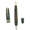 1941 PARKER VACUMATIC SENIOR MAXIMA EMERALD PEARL DOUBLE JEWEL FOUNTAIN PEN RESTORED OFFERED BY ANTIQUE DIGGER