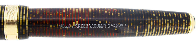 1941 PARKER SENIOR MAXIMA GOLDEN PEARL VACUMATIC DOUBLE JEWEL FOUNTAIN PEN RESTORED OFFERED BY ANTIQUE DIGGER