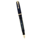 CIRCA 1942 PARKER VACUMATIC AZURE BLUE PEARL FOUNTAIN PEN RESTORED NEAR MINT
