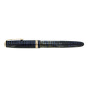 CIRCA 1942 PARKER VACUMATIC AZURE BLUE PEARL FOUNTAIN PEN RESTORED NEAR MINT