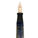 CIRCA 1942 PARKER VACUMATIC AZURE BLUE PEARL FOUNTAIN PEN RESTORED NEAR MINT