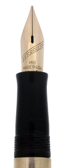 C1943 EVERSHARP COMMAND PERFORMANCE SKYLINE 14K SOLID GOLD FOUNTAIN PEN & PENCIL SET RESTORED OFFERED BY ANTIQUE DIGGER