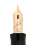 C1943 EVERSHARP SKYLINE GOLD CAPS BLACK BARREL FOUNTAIN PEN & PENCIL SET MINT STICKERED OFFERED BY ANTIQUE DIGGER