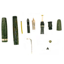 1943 PARKER VACUMATIC EMERALD PEARL FOUNTAIN PEN RESTORED OFFERED BY ANTIQUE DIGGER