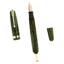 1943 PARKER VACUMATIC EMERALD PEARL FOUNTAIN PEN RESTORED OFFERED BY ANTIQUE DIGGER