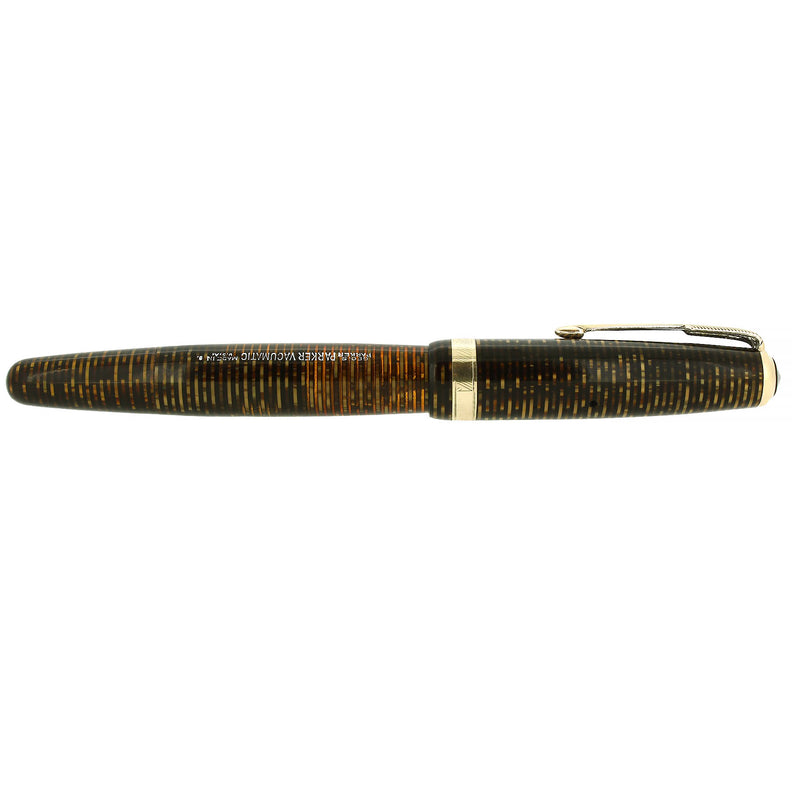 1943 PARKER VACUMATIC MAJOR GOLDEN PEARL FOUNTAIN PEN RESTORED OFFERED BY ANTIQUE DIGGER