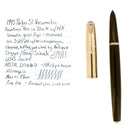 SCARCE 1945 PARKER 51 DOUBLE JEWEL 14K GOLD SMOOTH CAP FOUNTAIN PEN RESTORED OFFERED BY ANTIQUE DIGGER