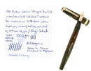 1945 PARKER DUOFOLD SENIOR GREEN GOLD CELLULOID FOUNTAIN PEN RESTORED OFFERED BY ANTIQUE DIGGER