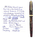 1945 PARKER SENIOR DUSTY ROSE STRIPED DUOFOLD BLUE DIAMOND FOUNTAIN PEN RESTORED OFFERED BY ANTIQUE DIGGER