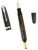 1945 PARKER SILVER PEARL VACUMATIC COIN STACK CAP MAJOR FOUNTAIN PEN RESTORED OFFERED BY ANTIQUE DIGGER