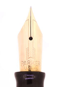 1945 PARKER SILVER PEARL VACUMATIC COIN STACK CAP MAJOR FOUNTAIN PEN RESTORED OFFERED BY ANTIQUE DIGGER