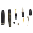 NEAR MINT 1946 PARKER VACUMATIC JET BLACK SINGLE JEWEL FOUNTAIN PEN RESTORED OFFERED BY ANTIQUE DIGGER