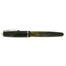 NEAR MINT 1946 PARKER VACUMATIC JET BLACK SINGLE JEWEL FOUNTAIN PEN RESTORED OFFERED BY ANTIQUE DIGGER