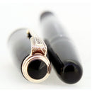 NEAR MINT 1946 PARKER VACUMATIC JET BLACK SINGLE JEWEL FOUNTAIN PEN RESTORED OFFERED BY ANTIQUE DIGGER