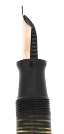 NEAR MINT 1946 PARKER JET BLACK VACUMATIC MAJOR FOUNTAIN PEN RESTORED OFFERED BY ANTIQUE DIGGER