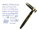 NEAR MINT 1946 PARKER JET BLACK VACUMATIC MAJOR FOUNTAIN PEN RESTORED OFFERED BY ANTIQUE DIGGER