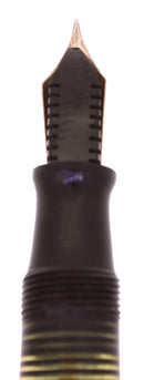 NEAR MINT 1946 PARKER JET BLACK VACUMATIC MAJOR FOUNTAIN PEN RESTORED OFFERED BY ANTIQUE DIGGER