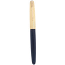 1947 PARKER 51 VACUMATIC CEDAR BLUE AND 1/8 14K GOLD FILLED CAP FOUNTAIN PEN RESTORED OFFERED BY ANTIQUE DIGGER