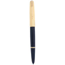 1947 PARKER 51 VACUMATIC CEDAR BLUE AND 1/8 14K GOLD FILLED CAP FOUNTAIN PEN RESTORED OFFERED BY ANTIQUE DIGGER