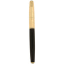 RARE 1947 PARKER 51 SOLID 14K GOLD HEIRLOOM 4 CIRCLE RING CAP FOUNTAIN PEN RESTORED