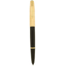 RARE 1947 PARKER 51 SOLID 14K GOLD HEIRLOOM 4 CIRCLE RING CAP FOUNTAIN PEN RESTORED